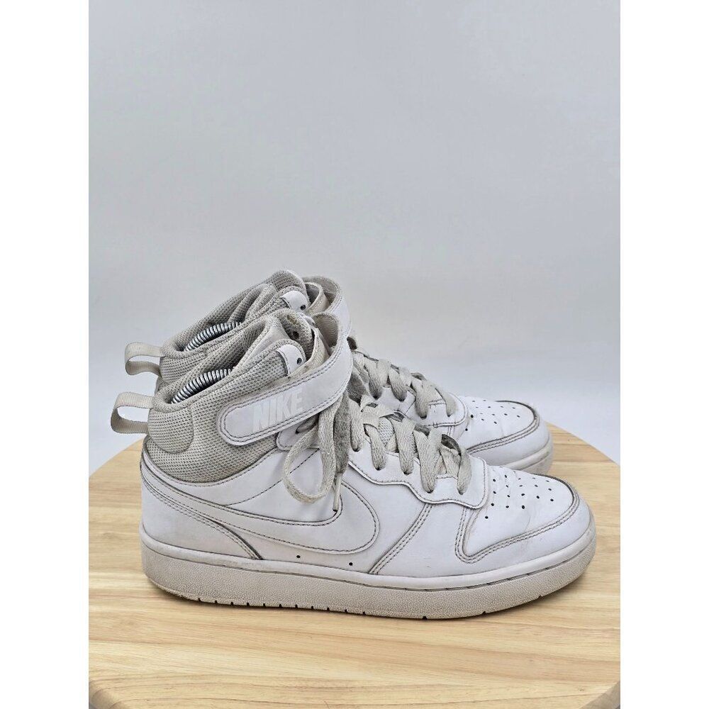 Nike Court Borough Mid 2  Big Kids White Shoes (CD7782 100 Sz 6Y